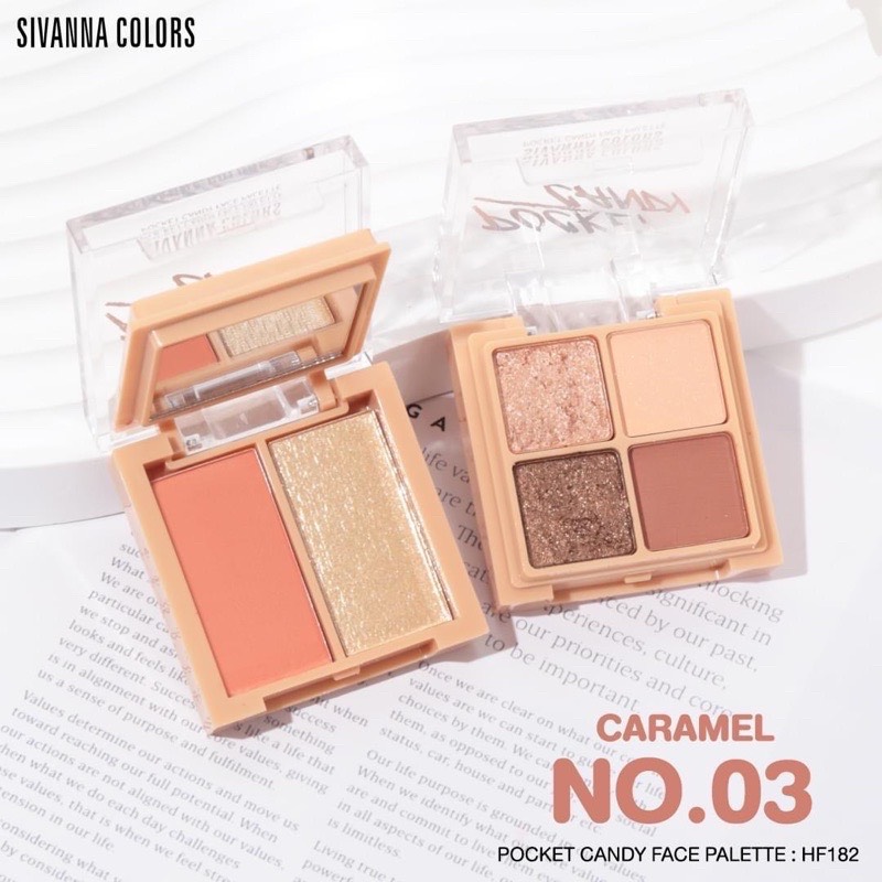 Bảng Phấn Mắt 4 Ô Sivanna Color Pocket Candy Face Palette